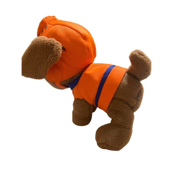 Gund Paw Patrol Plush Dog Zuma Orange Outfit Embroidered Paws Stuffed Animal 9" - Picture 2 of 5